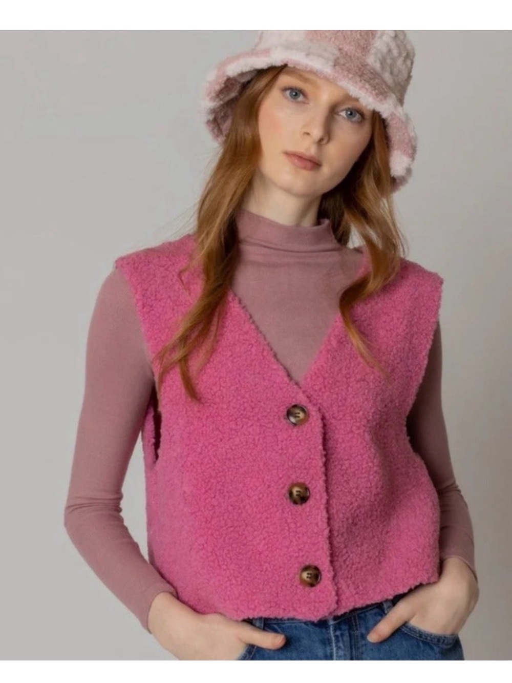 EUC Anthropologie Cropped Sherpa Vest